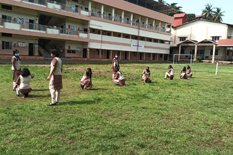 XI C GIRLS KHO KHO PRACTICE 